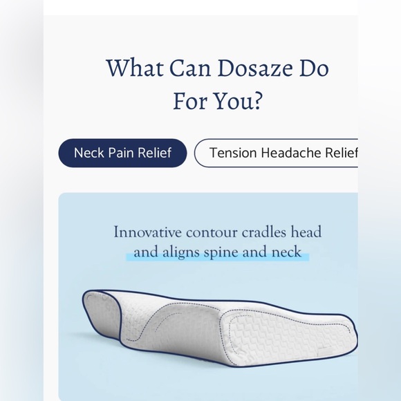 NWT Dosaze King standard orthopedic pillow - Picture 2 of 5